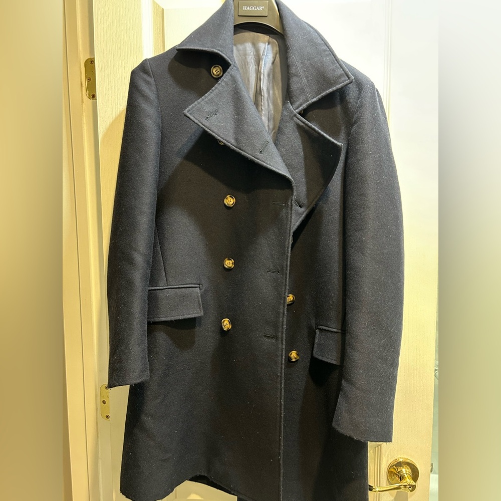 Suitsupply Overcoat 38R Navy